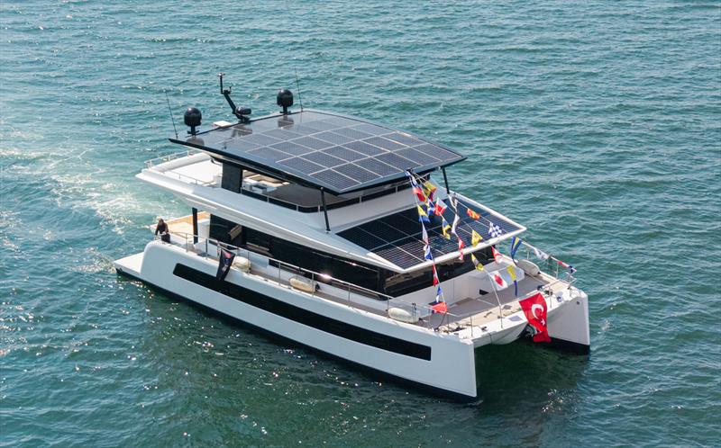 VISIONF 65 catamaran photo copyright Saim Kaan taken at  and featuring the Power Cat class