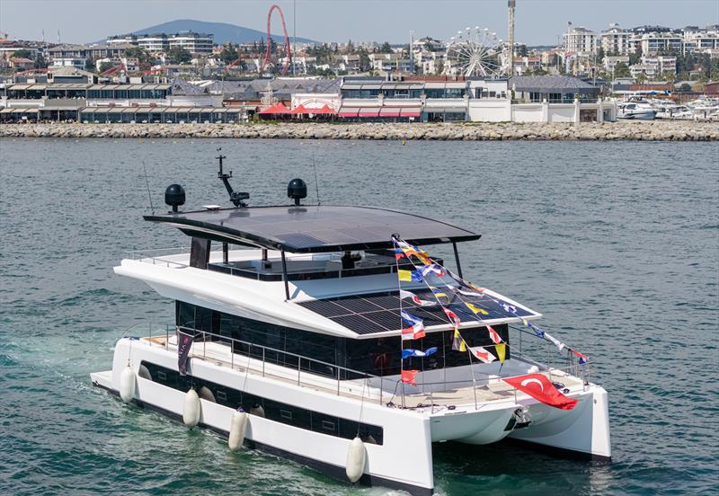 VISIONF 65 catamaran photo copyright Saim Kaan taken at  and featuring the Power Cat class