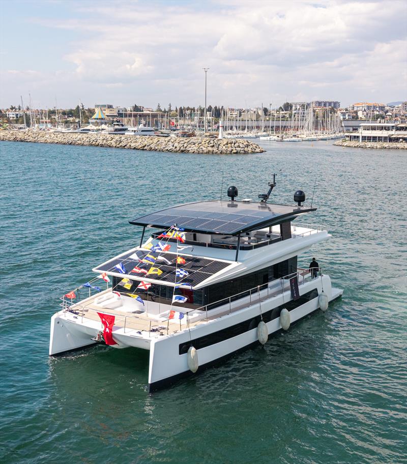 VISIONF 65 catamaran photo copyright Saim Kaan taken at  and featuring the Power Cat class