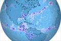 PredictRain's new Rain Globe vIew - August 2025 © Predictwind