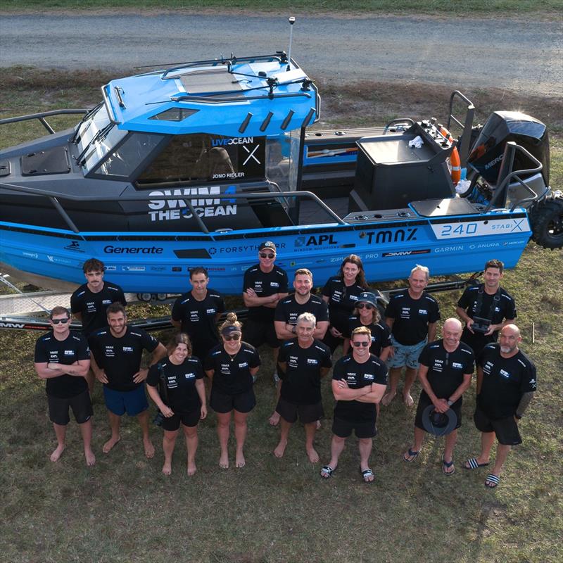 Swim4TheOcean: Jono Ridler's support team assembles at North Cape ahead of the 1,000nm swim - photo © Swim4TheOcean