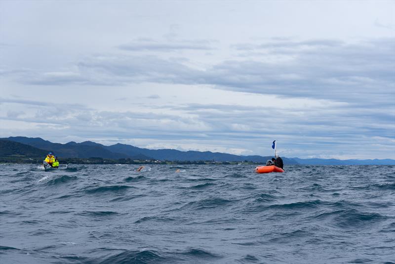  Jono Ridler - Mid Point reached - Swim4TheOcean - February 17, 2026 photo copyright Joshua McCormack taken at Takapuna Boating Club and featuring the  class