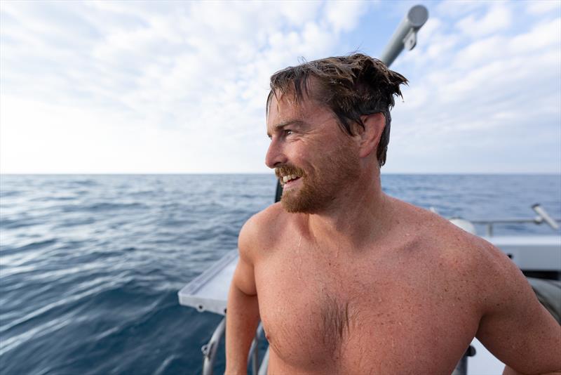  Jono Ridler - 1,000km mark passed - Swim4TheOcean - March 11, 2026 - photo © Joshua McCormack