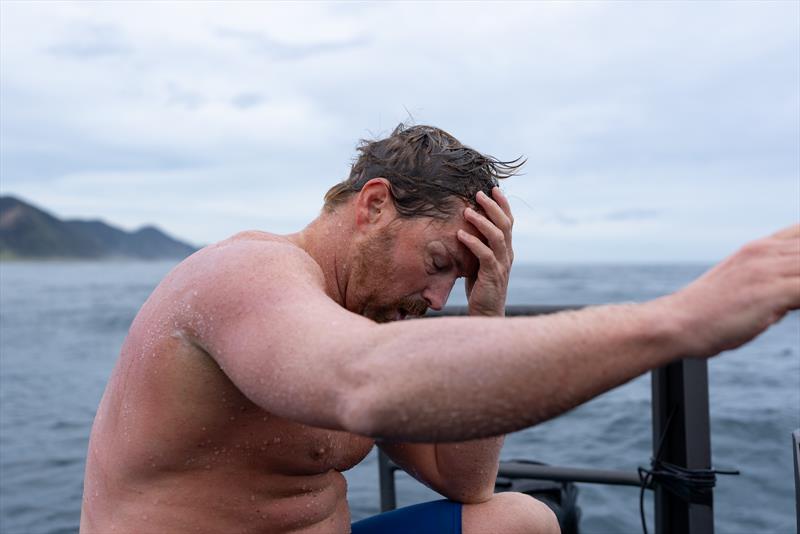  Jono Ridler - heads into Cook Strait - Swim4TheOcean - March 29, 2026 photo copyright Joshua McCormack taken at Takapuna Boating Club and featuring the  class