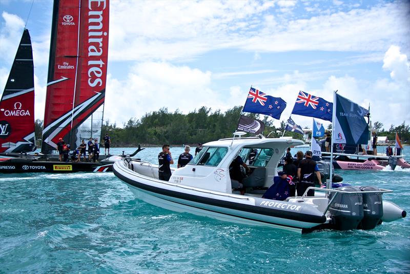 Protectors have been widely used by America's Cup teams since 2000 photo copyright Richard Gladwell taken at  and featuring the  class