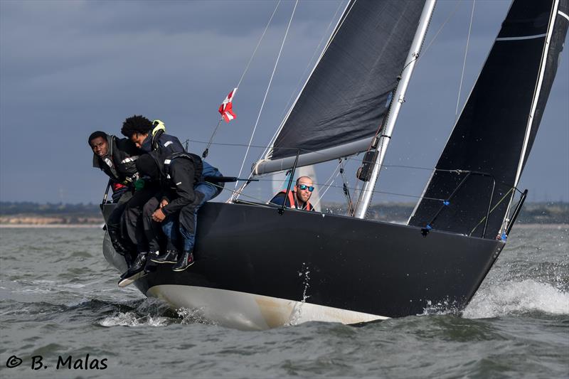 Cote during HYS Hamble Winter Series Race Week 4 photo copyright Bertrand Malas taken at Hamble River Sailing Club and featuring the Quarter Tonner class