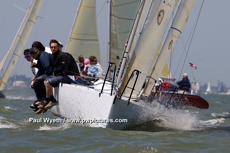 The Solent at its best for the Vice Admiral's Cup photo copyright Paul Wyeth / www.pwpictures.com taken at  and featuring the Quarter Tonner class