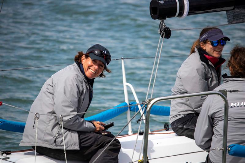 Louise Morton and her team Bullet finished second overall at the Quarter Ton Cup photo copyright Waterline Media taken at  and featuring the Quarter Tonner class