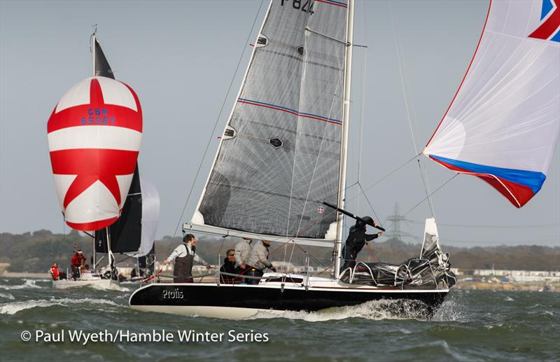 Protis, Quarter Tonner, during HYS Hamble Winter Series Race Week 5 - photo © Paul Wyeth / www.pwpictures.com