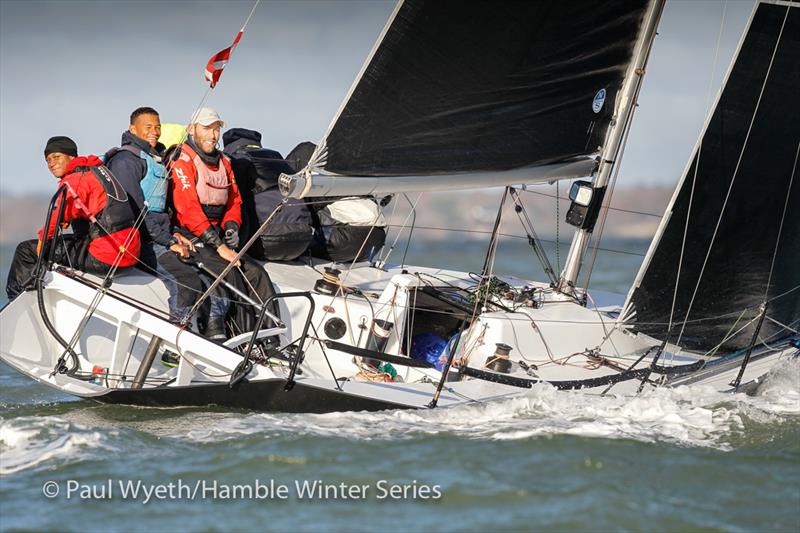 Cote, Quarter Tonner, during HYS Hamble Winter Series Race Week 7 photo copyright Paul Wyeth / www.pwpictures.com taken at Hamble River Sailing Club and featuring the Quarter Tonner class