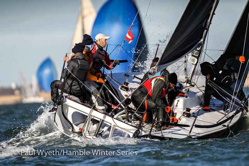 Cote, Quarter Tonner, during HYS Hamble Winter Series Race Week 8 - photo © Paul Wyeth / www.pwpictures.com