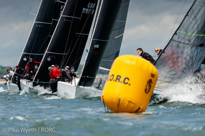 The eight-strong Quarter ton fleet saw tight racing on RORC Vice Admiral's Cup Day 1 photo copyright Paul Wyeth / www.pwpictures.com taken at Royal Ocean Racing Club and featuring the Quarter Tonner class