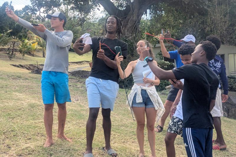 Learning where the wind is coming from - World Sailing Race Management Course Level 1 delivered in St Vincent and the Grenadines photo copyright SVG Sailing Association taken at  and featuring the Race Committee class
