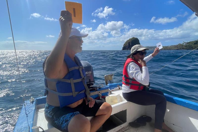 Getting to grips with visual signals on the water - World Sailing Race Management Course Level 1 delivered in St Vincent and the Grenadines - photo © SVG Sailing Association