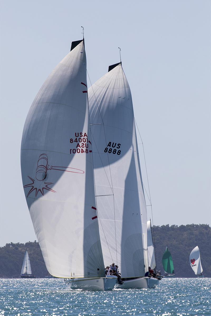 Victoire ahead of Team Hollywood - Airlie Beach Race Week photo copyright Andrea Francolini taken at Whitsunday Sailing Club and featuring the  class