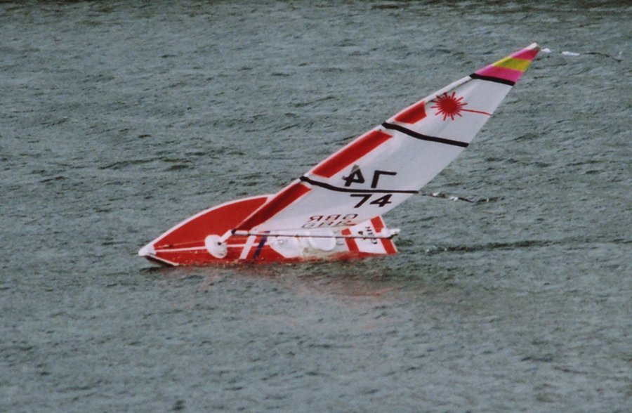 Upwind sailing during the RC Laser Open Meeting at Black Swan Sailing Club photo copyright David Smythe taken at  and featuring the Radio Sailing class