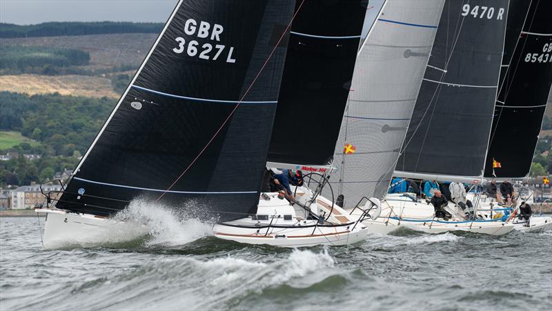 Animal, Banshee and Jings during the RC35 Class Championship 2021 photo copyright Neill Ross / www.neillrossphoto.co.uk taken at Clyde Cruising Club and featuring the RC35 class