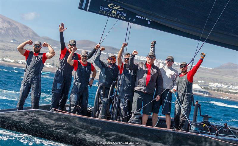 Nico Poons and his victorious Charisma crew - 2018 RC44 Calero Marinas Cup - photo © www.MartinezStudio.es