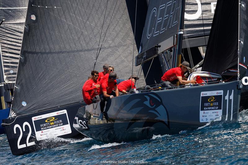 Igor Lah's Team CEEREF ended day 1 ahead at the RC44 Portorož Cup photo copyright Nico Martinez / MartinezStudio taken at Yacht Club Marina Portorož and featuring the RC44 class