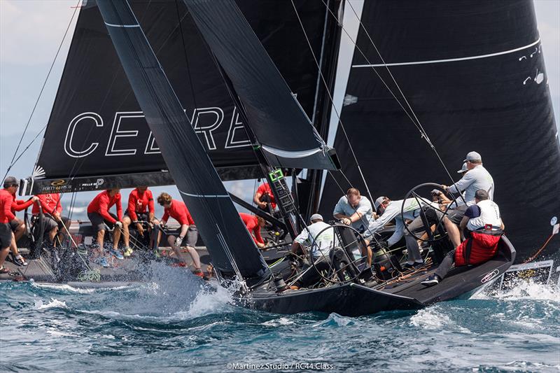Team Aqua demolished the opposite in today's second race - 2018 RC44 Portorož Cup - Day 2 photo copyright Nico Martinez / www.MartinezStudio.es taken at Yacht Club Marina Portorož and featuring the RC44 class