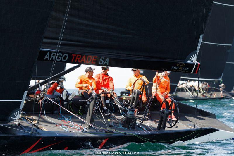 Tavatuy Sailing Team owned by Pavel Kuznetsov get their first taste of RC44 racing on the former Katusha photo copyright Nico Martinez / MartinezStudio taken at  and featuring the RC44 class