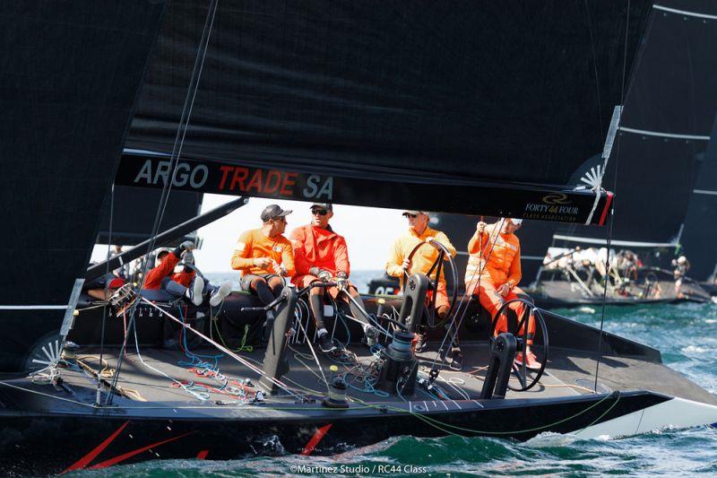 Tavatuy Sailing Team owned by Pavel Kuznetsov get their first taste of RC44 racing on the former Katusha - photo © Nico Martinez / MartinezStudio