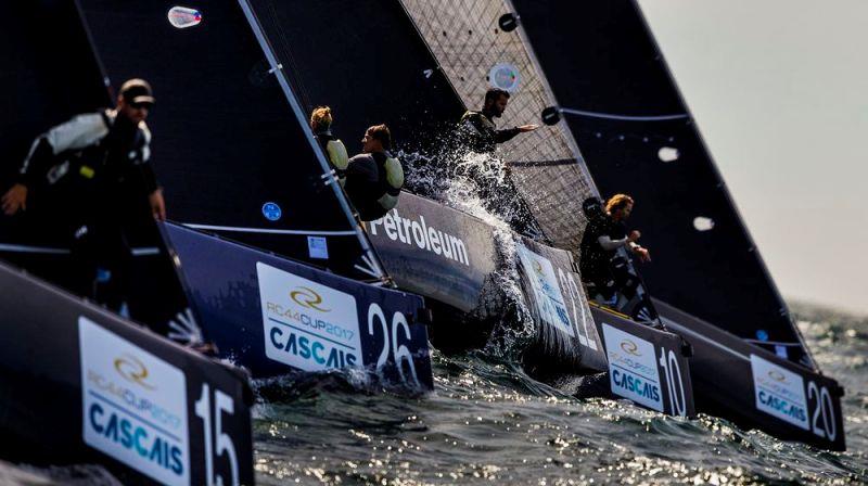 Busy, wavy start line photo copyright Pedro Martinez / Martinez Studio taken at  and featuring the RC44 class