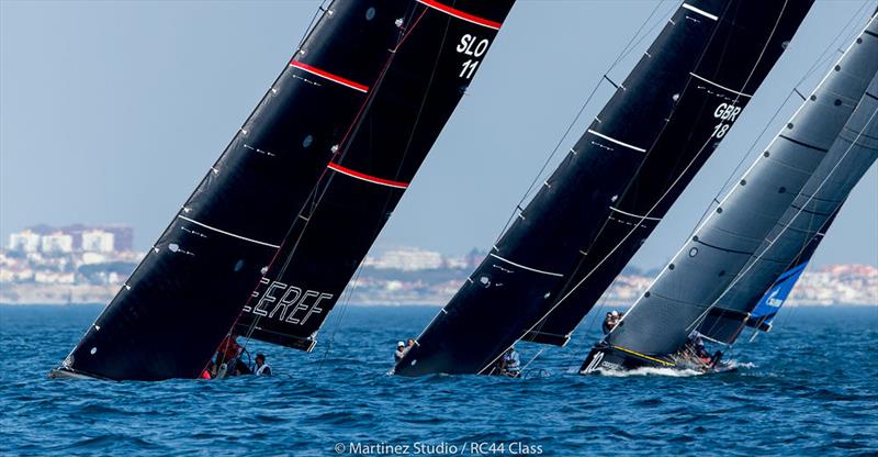 Team CEEREF leads into the top mark in race two - 2018 RC44 World Championship photo copyright Pedro Martinez / Martinez Studio taken at  and featuring the RC44 class