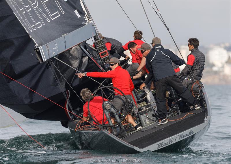 Igor Lah's Team CEEREF didn't get off to the best start on day 1 of the RC44 Cascais Cup photo copyright Nico Martinez / www.MartinezStudio.es taken at Clube Naval de Cascais and featuring the RC44 class