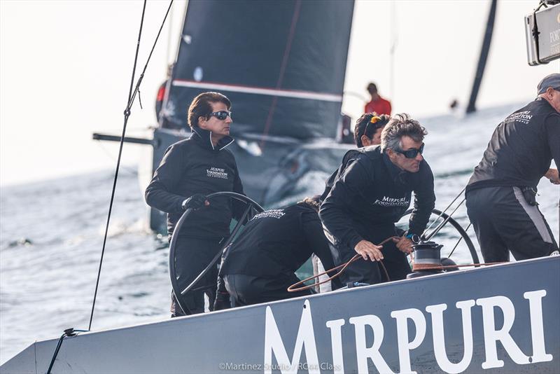 It was the first day of RC44 racing for helmsman Paulo Mirpuri on day 1 of the RC44 Cascais Cup photo copyright Nico Martinez / www.MartinezStudio.es taken at Clube Naval de Cascais and featuring the RC44 class