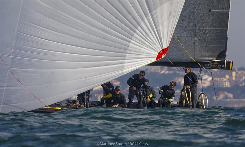 Vladimir Prosikhin's Team Nika holds a healthy lead on day 2 of the RC44 Cascais Cup - photo © Nico Martinez / www.MartinezStudio.es