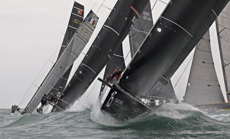 Charisma on day 3 of the RC44 Cascais Cup photo copyright Nico Martinez / www.MartinezStudio.es taken at Clube Naval de Cascais and featuring the RC44 class