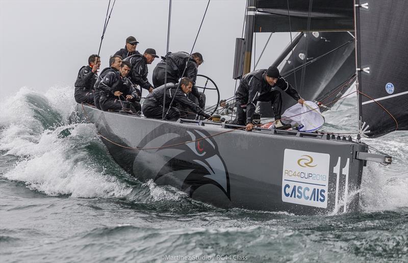 Defending champions Team CEEREF are still within striking distance of the lead on day 3 of the RC44 Cascais Cup photo copyright Nico Martinez / www.MartinezStudio.es taken at Clube Naval de Cascais and featuring the RC44 class