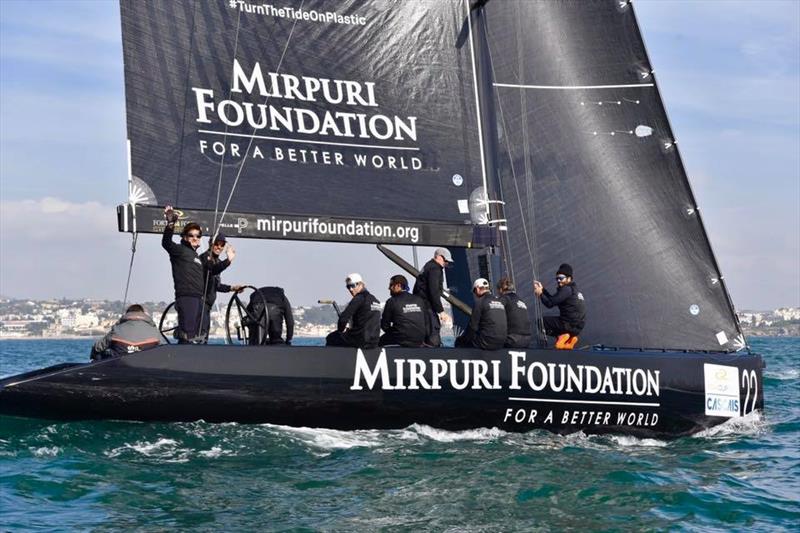 Mirpuri Foundation sponsors an RC44 photo copyright Mirpuri Foundation taken at  and featuring the RC44 class