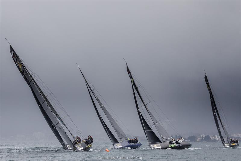 With the wind mostly backing, the right side of the beat was often paying - 2019 44Cup Porto Montenegro photo copyright MartinezStudio.es taken at Porto Montenegro Yacht Club and featuring the RC44 class