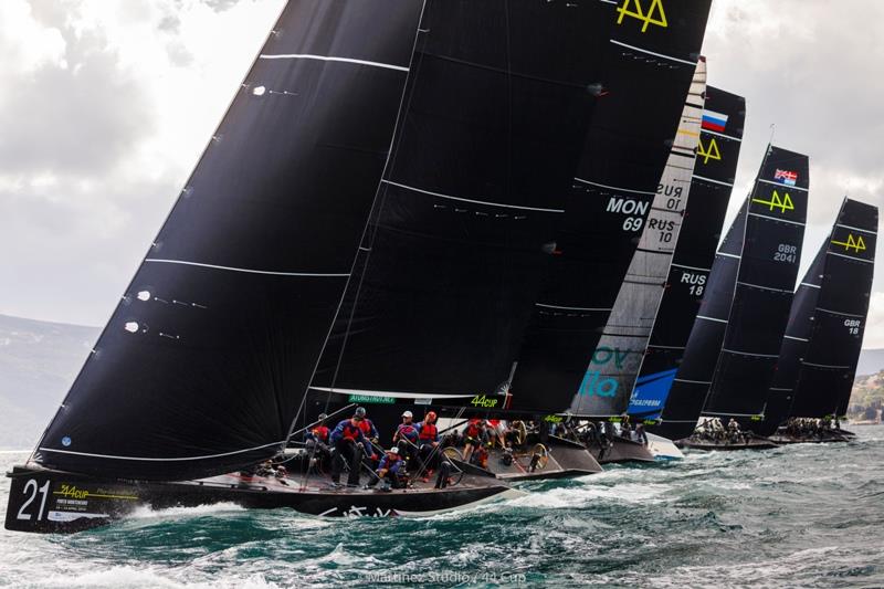 In just their second ever 44Cup event, Tavatuy Sailing Team is already mid-fleet - photo © Martinez Studio / RC44 Class