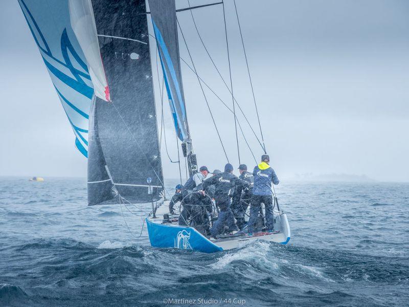 Bronenosec Sailing Team caught in the torrential rain - Adris 44Cup Rovinj - photo © Nico Martinez / MartinezStudio