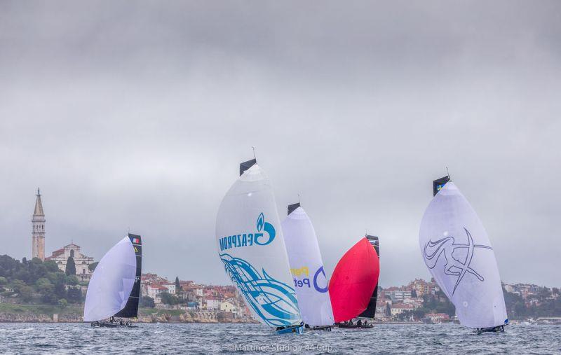 Practice racing today in rainy conditions - Adris 44Cup Rovinj photo copyright Nico Martinez / MartinezStudio taken at  and featuring the RC44 class