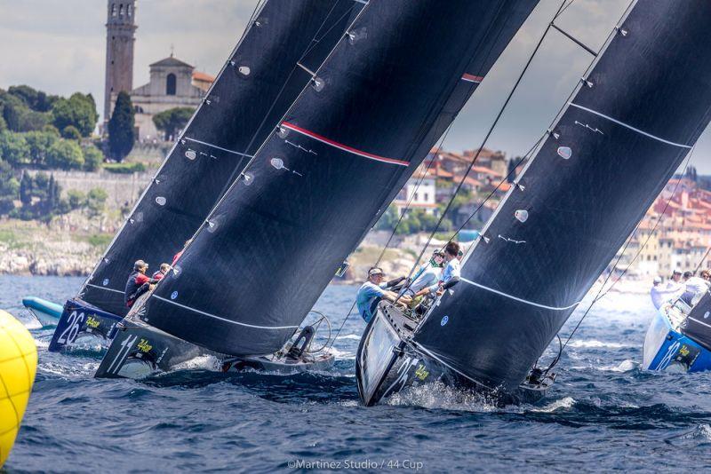Tight competition coming into the weather mark - Adris 44Cup Rovinj, Day 3 photo copyright MartinezStudio.es taken at  and featuring the RC44 class