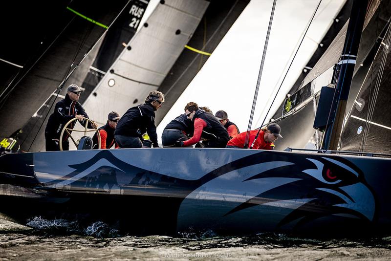 Igor Lah's Team CEEREF leads the 2019 44Cup currently - 2019 44Cup World Championship photo copyright Pedro Martinez / Martinez Studio taken at  and featuring the RC44 class