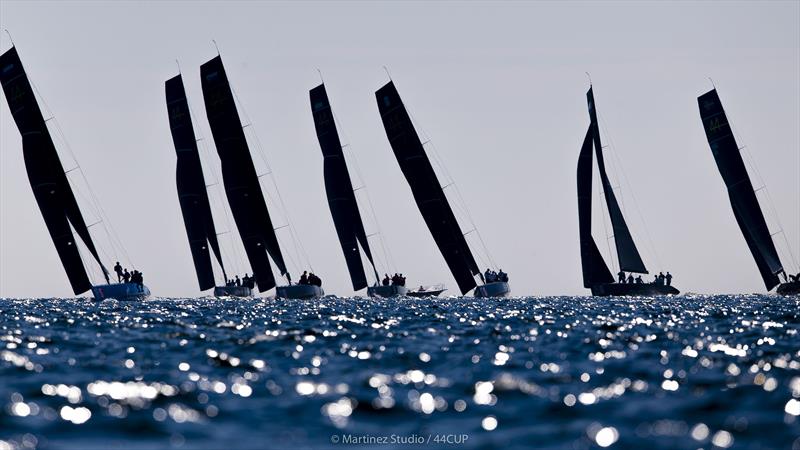 Today was one of light conditions, the breeze clocking right but the left side paying - 44Cup World Championship - photo © Pedro Martinez / Martinez Studio