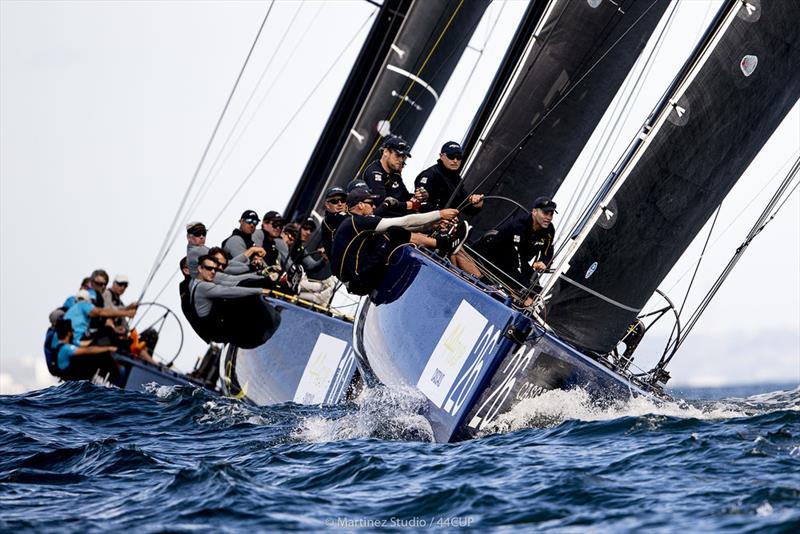 Hiking hard - Artemis Racing leads Team Nika and Peninsula Petroleum - 44Cup Cascais - photo © Pedro Martinez / Martinez Studio