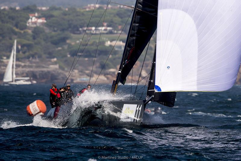 Igor Lah's Team CEEREF was like a team reborn today, showing their old form on their owner's birthday - 44Cup Cascais photo copyright Pedro Martinez / Martinez Studio taken at Porto Montenegro Yacht Club and featuring the RC44 class