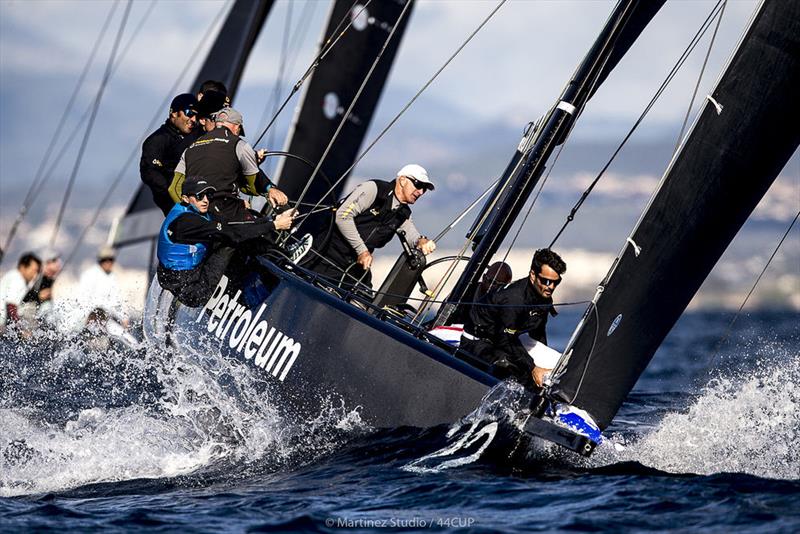 John Bassadone's Peninsula Petroleum was going well in today's final race - 2019 44Cup Palma photo copyright Martinez Studio / 44 Cup taken at  and featuring the RC44 class