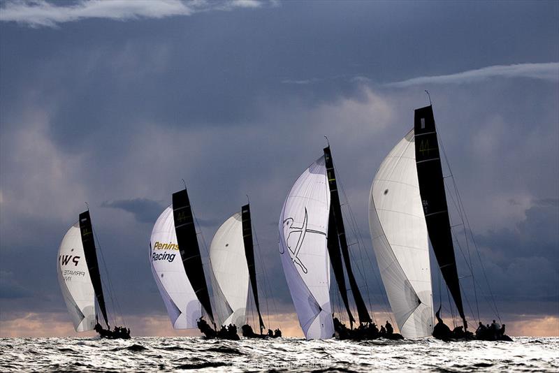 A light but sailable breeze filled in during the late afternoon - 2019 44Cup Palma photo copyright Pedro Martinez / Martinez Studio taken at  and featuring the RC44 class