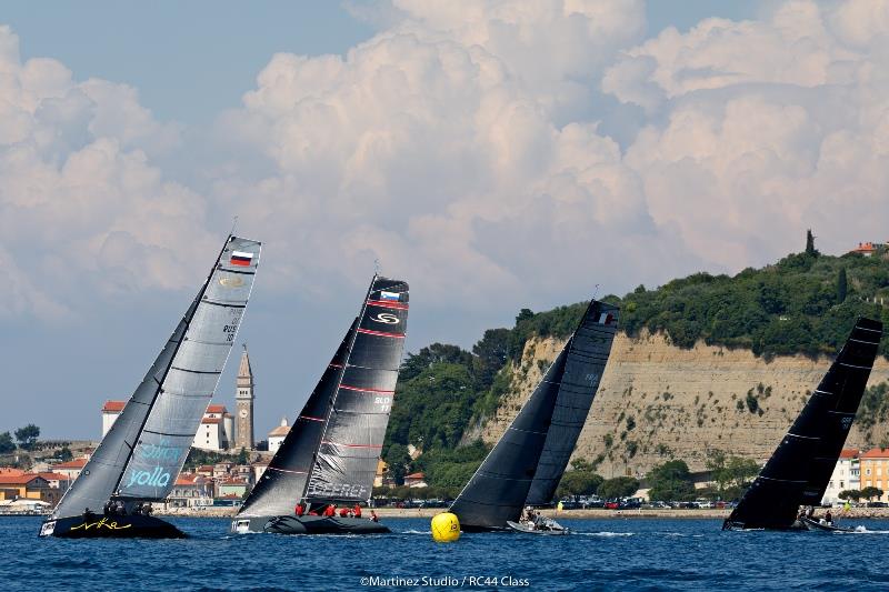 RC44 Portoroz Cup fleet photo copyright Nico Martinez / MartinezStudio taken at  and featuring the RC44 class