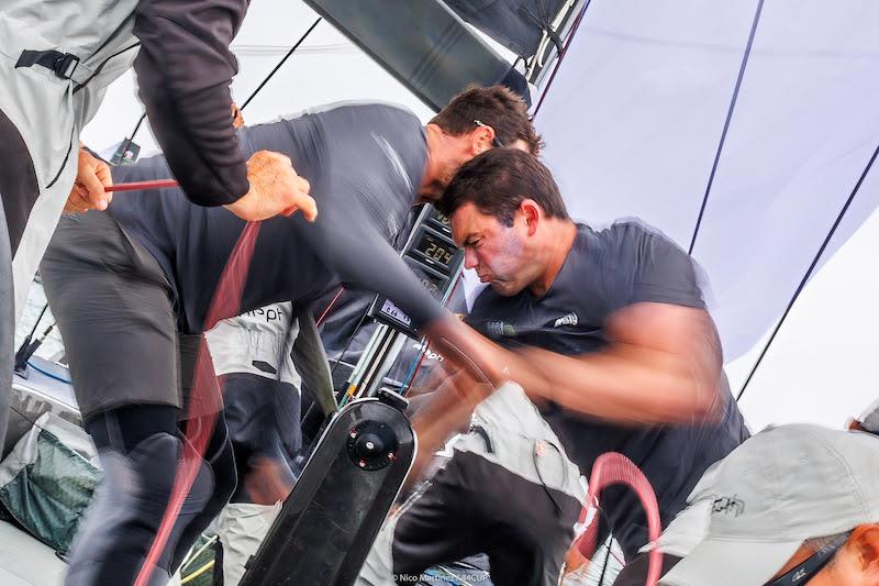 2023 44Cup Cowes World Championship - Day 2 photo copyright Nico Martinez taken at Royal Yacht Squadron and featuring the RC44 class