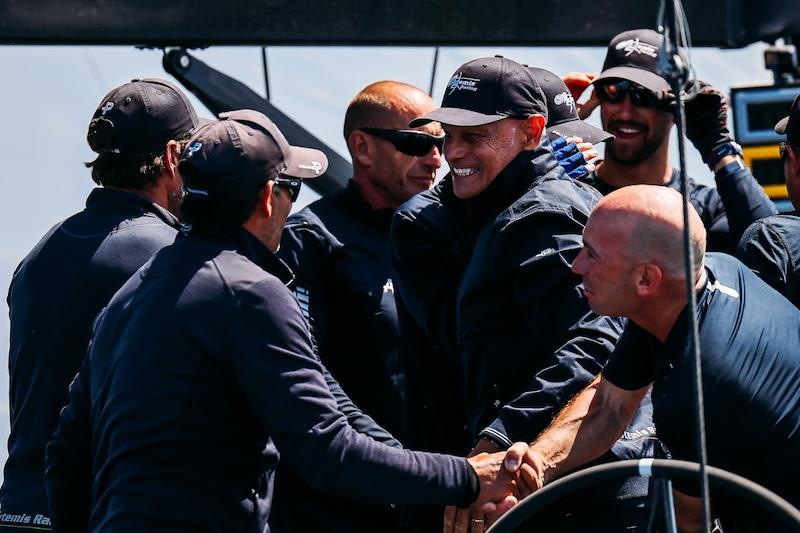 Torbjörn Törnqvist's Artemis Racing wins 44Cup Baiona photo copyright Nico Martinez / 44Cup taken at Monte Real Club de Yates and featuring the RC44 class