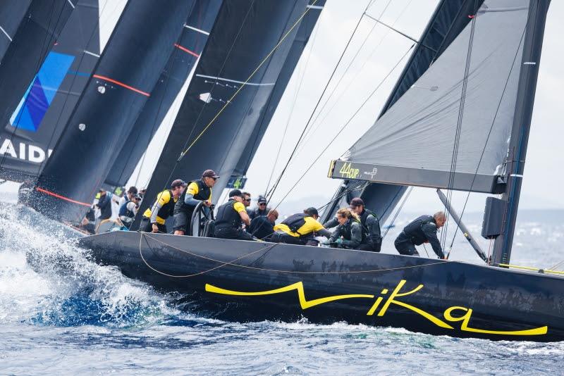 Team Nika leads the provisional ranking after five races, RC44 Porto Cervo Cup - photo © Nico Martinez / 44Cup