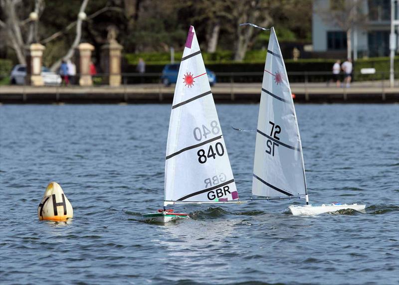 RC Lasers TT at Poole photo copyright Mike Millard taken at Poole Radio Yacht Club and featuring the RC Laser class